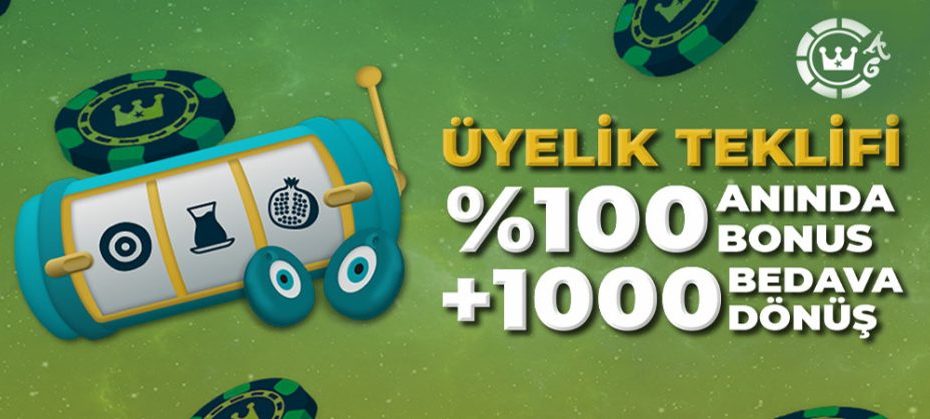 AnadoluCasino Yeni Üyelik Bonusu, Üye Ol Bonus Kazan